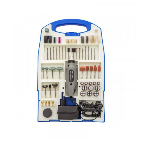 Coffret meuleuse perceuse 110 pièces avec étui de transport Helloshop26 3408022