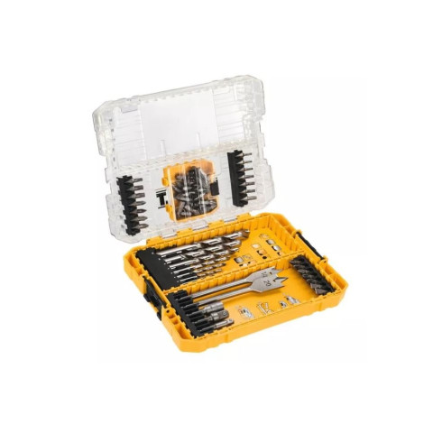 Coffret de 43 Embouts de vissage + 12 accessoires de perçage DEWALT - DT70757-QZ