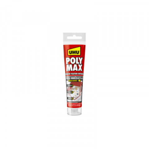 Colle mastic prise immédiate polymax invisible tube - 115 g - 33812