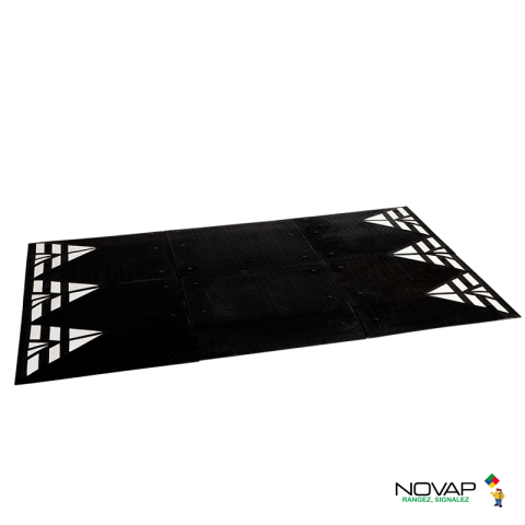 Coussin berlinois, ralentisseur conforme CEREMA - 3 m - Noir - NOVAP - 6100331