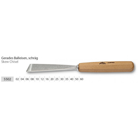 Couteau à sculpteur,long,poli,forme 2 - 20 mm