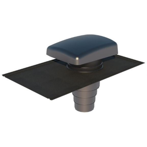 Terminal de ventilation Ubiflu 2 ardoise anthracite d160 UBBINK - 13460377