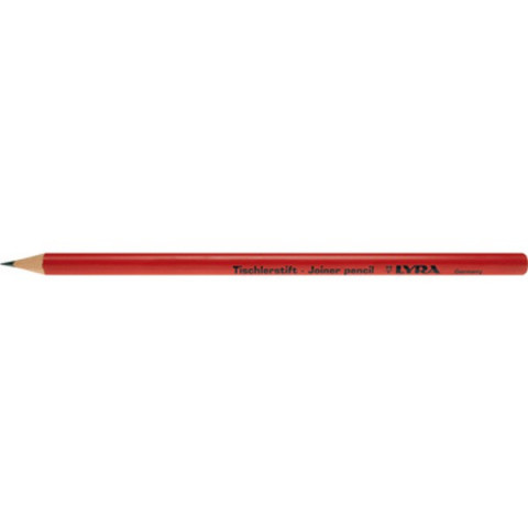Crayon de menuisier, Long. : 175 mm, Forme rond, Pointe taillée