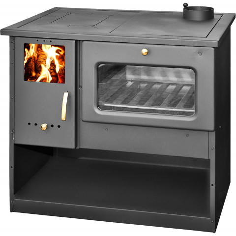 Cuisinière à bois metal lux 9kw - 12kw