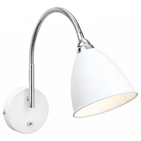 Applique bari, blanc / chrome
