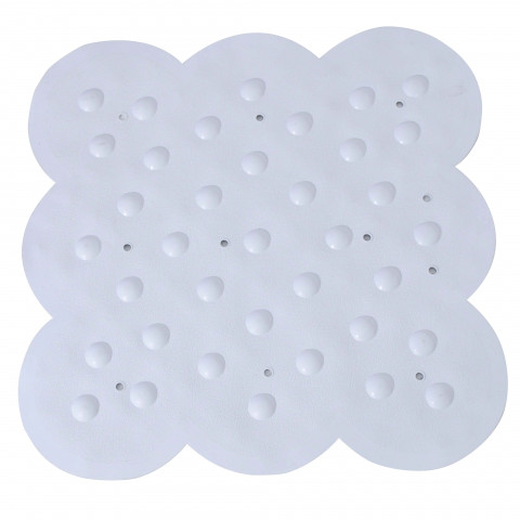 Tapis douche blanc caoutchouc