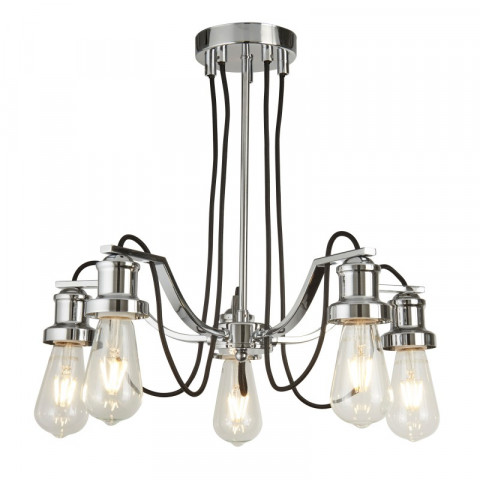 Plafonnier olivia, chrome, 5 ampoules
