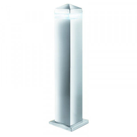 Borne carrée 45 cm led outdoor, en acier inoxydable et polycarbonate