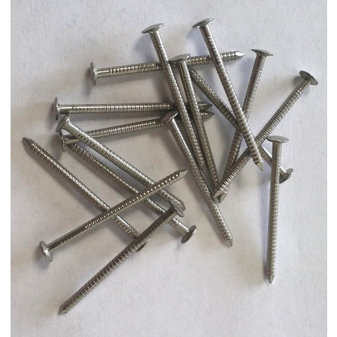 Boite de 1500 Clous annelés Inox A4 vents forts 2,5 x 50 mm - DACCL10