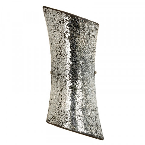 Applique marconi, effet mosaïque argent