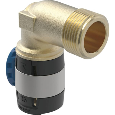 Coude raccord 90° FlowFit avec filetage mâle long - DN. 20 - Ø 25 mm x Rp. 3/4'' - GEBERIT - 620.526.00.1