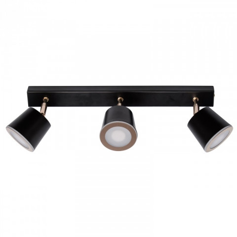 Spot noir techno 3 ampoules 16 cm