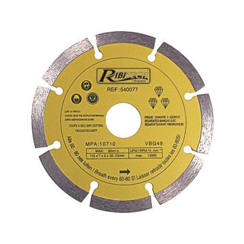 Disque Diamante a Segment 115/A Gamme Pro Ribimex - DDS115A