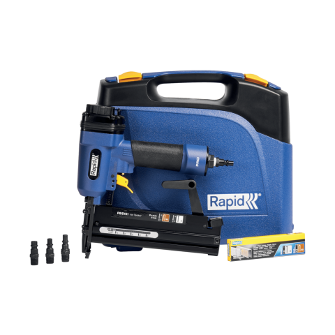 Agrafeuse-Cloueuse pneumatique professionnelle PBS151 pour agrafes 90/20-40 mm - 8/15-50 mm - Coffret - RAPID-ISABERG - 5000103