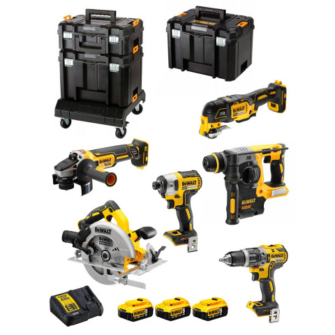 Dewalt kit dck685p3t (dcd796 dcf887 dch273 dcg405dcs570 dcs355 3x5,0ah dcb115tstak ii 2xtstak vi base tstak)