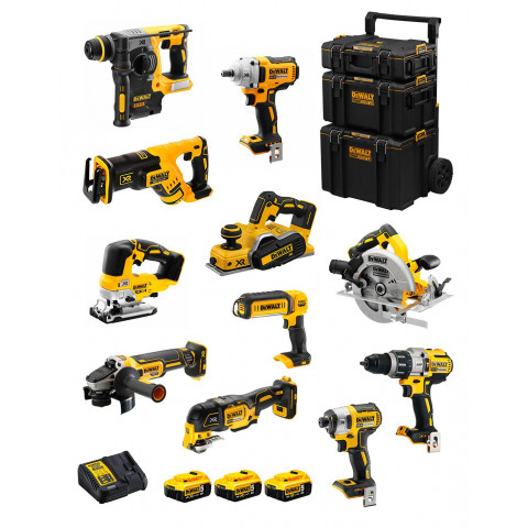 Dewalt kit dwk1101 (dcd996+dch273+dcg405+dcf887+dcf894+dcs334+dcs570+ dcs355+dcp580+dcs367+dcl050+ 3x5,0ah dcb115caddy 3en1)