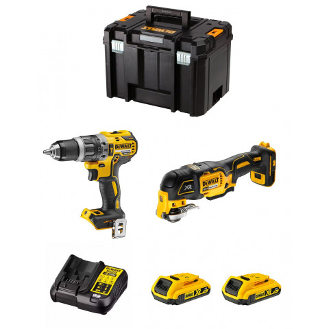 Dewalt kit dwk206 (dcd796 dcs355 2 x 2,0 ah dcb107 tstak vi)