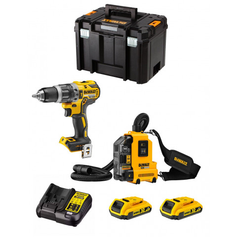 Dewalt kit dwk212 (dcd796 dwh161 2 x 2,0 ah dcb107 tstak vi)