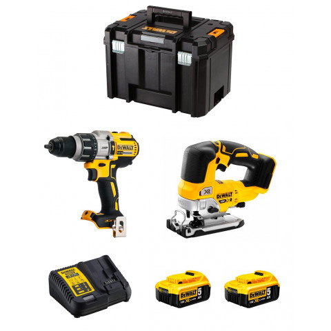 Dewalt kit dwk215 (dcd996 dcs334 2 x 5,0 ah dcb115 tstak vi)