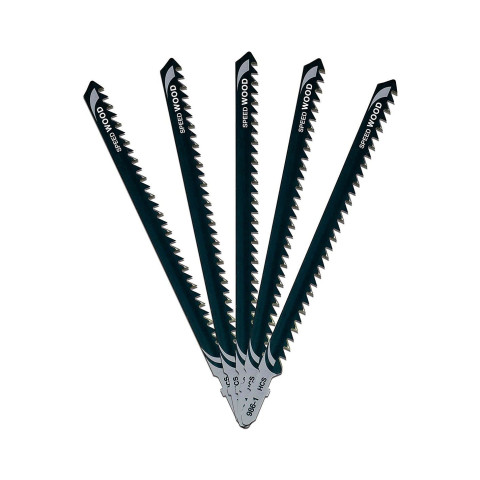 Lame de scie sauteuse bois HCS profondeur de coupe < 100 mm - Longueur 152 mm - Lot de 5 pièces - DEWALT - DT2169-QZ