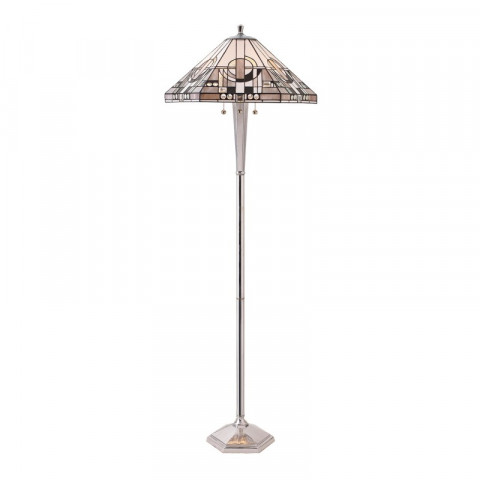 Lampadaire metropolitan, verre et aluminium