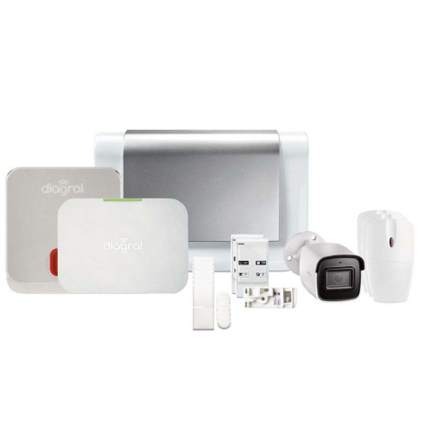 Pack alarme connectée compatible animaux diag17csf-kit6-gsm-cam