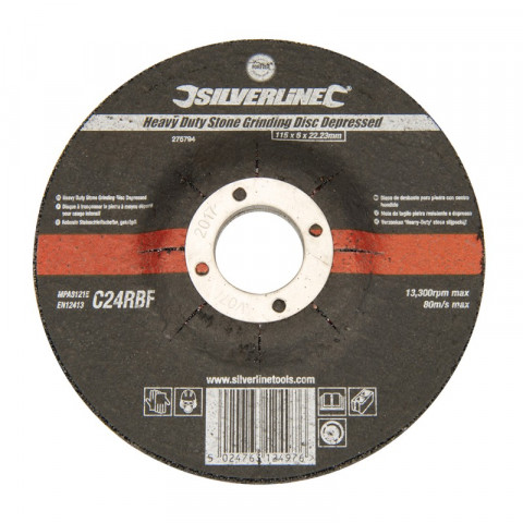 Disque à tronçonner la pierre à moyeu déporté pour usage intensif - 115 x 6 x 22,23 mm