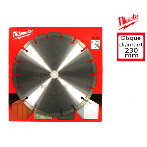 Disque diamant universel milwaukee du diamètre 230mm 4932399524