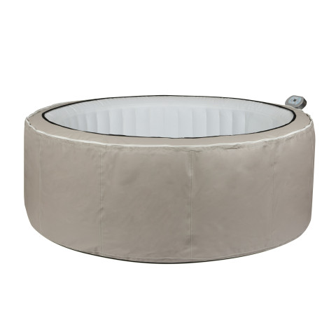 Spa gonflable luxe beige - 4 personnes - gonflage en 5 minutes