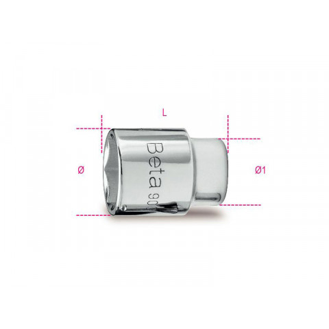 Douille 6 pans 1/4 900/13 beta 009000130