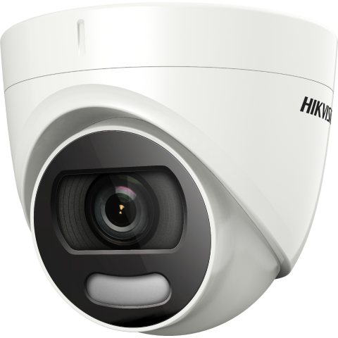 Caméra tourelle extérieure focale fixe 5 mp colorvu ir 20 m - hikvision