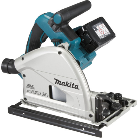 makita scie plongeante 18v li ion 5 0 ah 165 mm 2 batteries chargeur coffret dsp600pt2j distriartisan