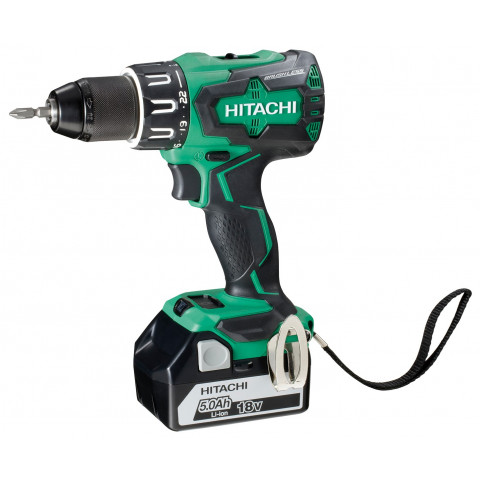 hitachi perceuse visseuse a percussion hikoki 18v 5 0ah 2 batteries chargeur en coffret dv18dbslwj distriartisan