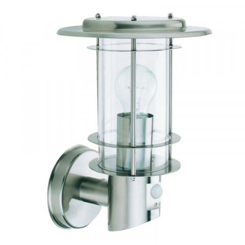 Applique outdoor lights avec détecteur, en acier inoxydable et polycarbonate