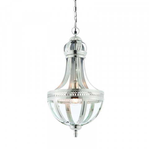 Suspension vienna, nickel et verre, 1 ampoule