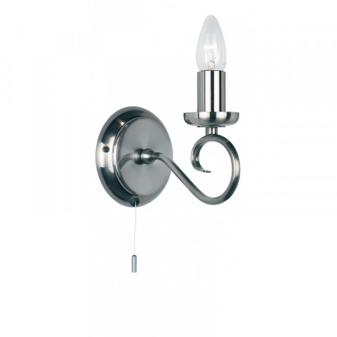 Applique trafford, argent ancien, 1 ampoule