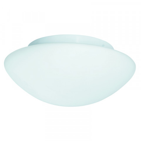 Plafonnier 35cm blanc, verre opale