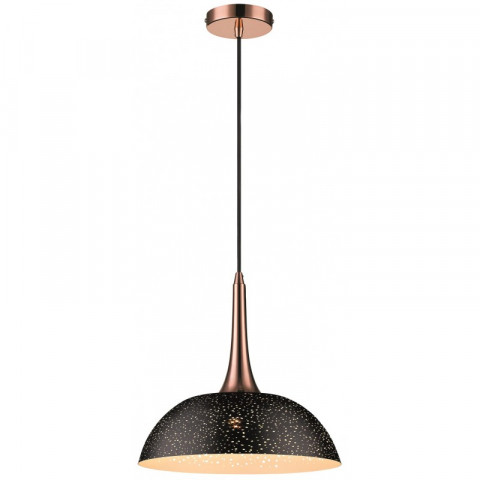 Suspension noir mat cambridge l30 1 lumières