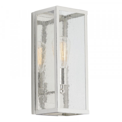 Applique harrow, nickel poli et verre