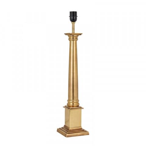 Base de lampe de table nelson, 63cm, laiton (sans abat-jour)
