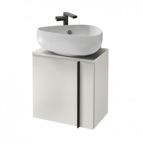 Meuble lave-mains pour WC Vert de gris tendance et design avec mitigeur