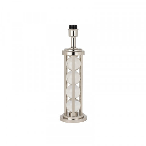 Base de lampe newton, cristal et nickel (sans abat-jour)