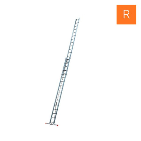 Échelle coulissante à corde 2 x 17 échelons - 2 plans Escalux - V16034