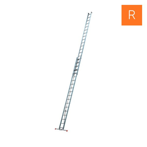 Échelle coulissante à corde 2 x 19 échelons - 2 plans Escalux - V16035