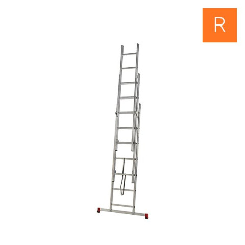 Echelle transformable 3 plans Escalux - Nombre d'échelons au choix