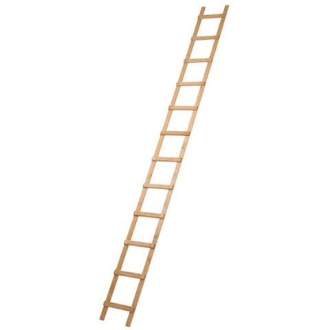 Echelle de toit en bois - entraxe 25cm - longueur 6m