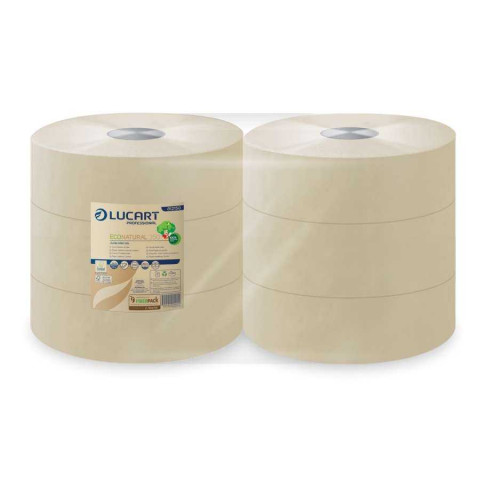 Papier toilette econatural maxi jumbo 350m - lucart - 812150