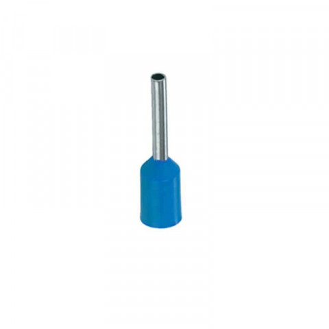 Embout de câblage simple 0.75mm2 bleu bizline x100