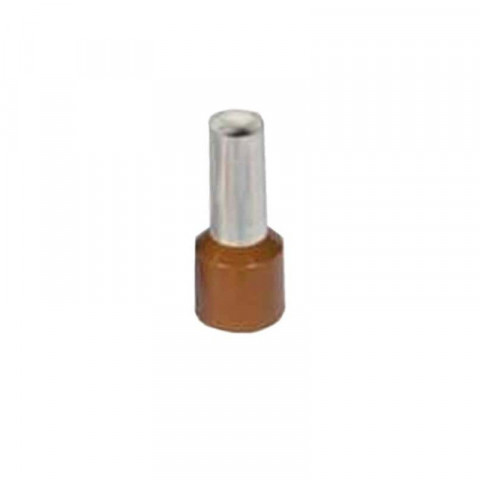 Embout de câblage simple 10.0mm2 brun bizline x100