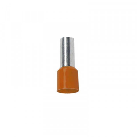 Embout de câblage simple 4.0 mm2 orange bizline x100